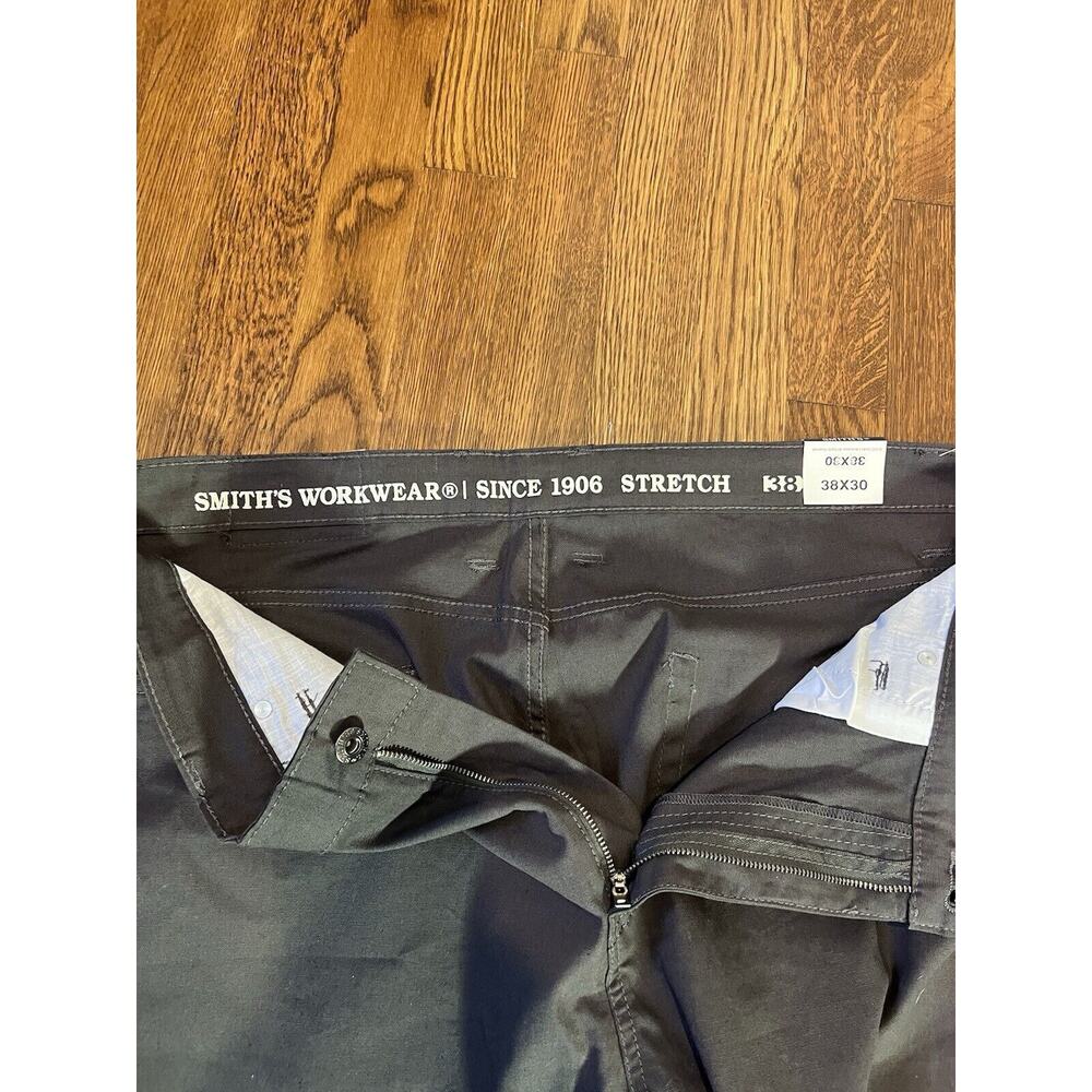 Smiths Workwear Stretch 5 Pocket Canvas Pants Mens 38 X 30 Brown NEW - Picture 5 of 6